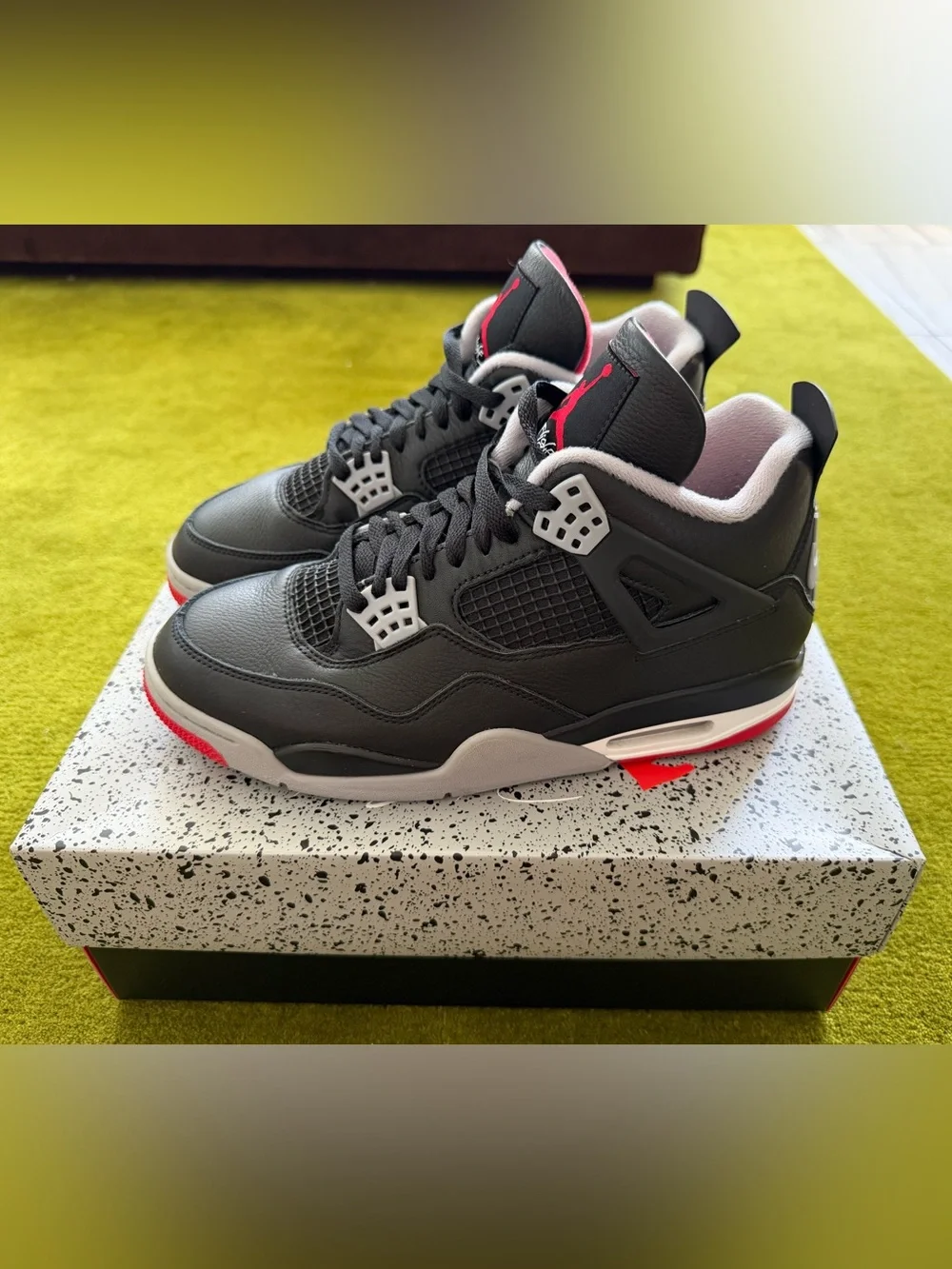 Jordan 4 Retro Men’s Sneakers - Black Bred Reimagined